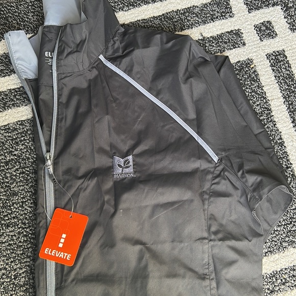 Mens black windbreaker jacket - Picture 6 of 8